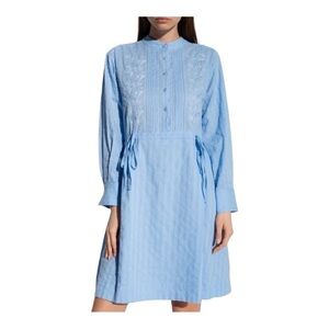 SeeBy Chloe Embroidered Cotton Shirt Dress  NWOT